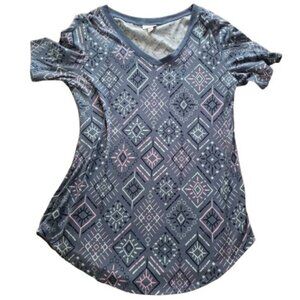 LuLaRoe Women's Christy-Tee-Color-Blue-Size-Small-NWOT